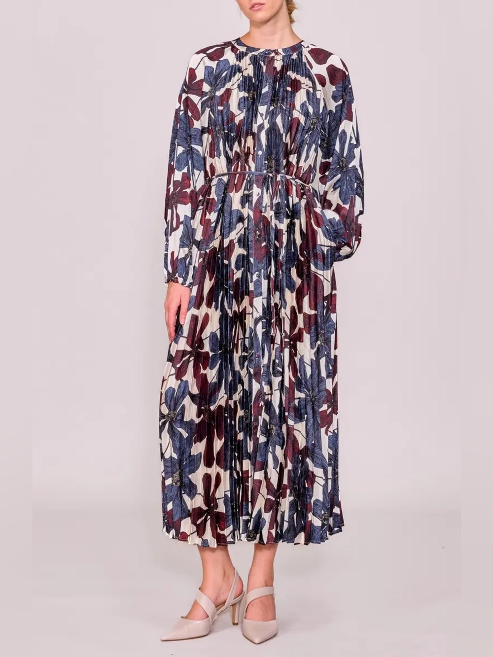 Floral Pleated Dress